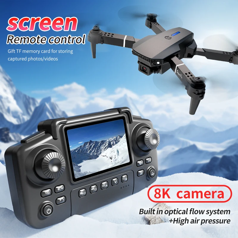 전문가용 E88 PRO 드론, 화면 탑재 8K HD 카 - Drone Photogrammetry 리뷰 및 가격