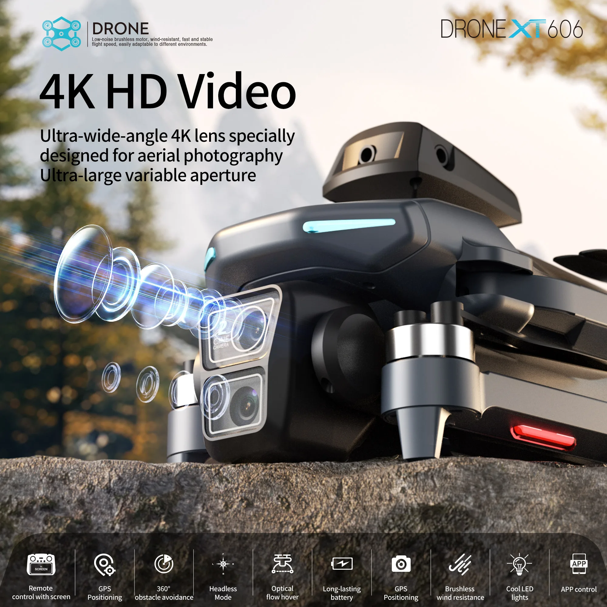 오리지널 XT606 MAX GPS 드론 4K 프로페셔널 - Drone Surveying 리뷰 및 가격