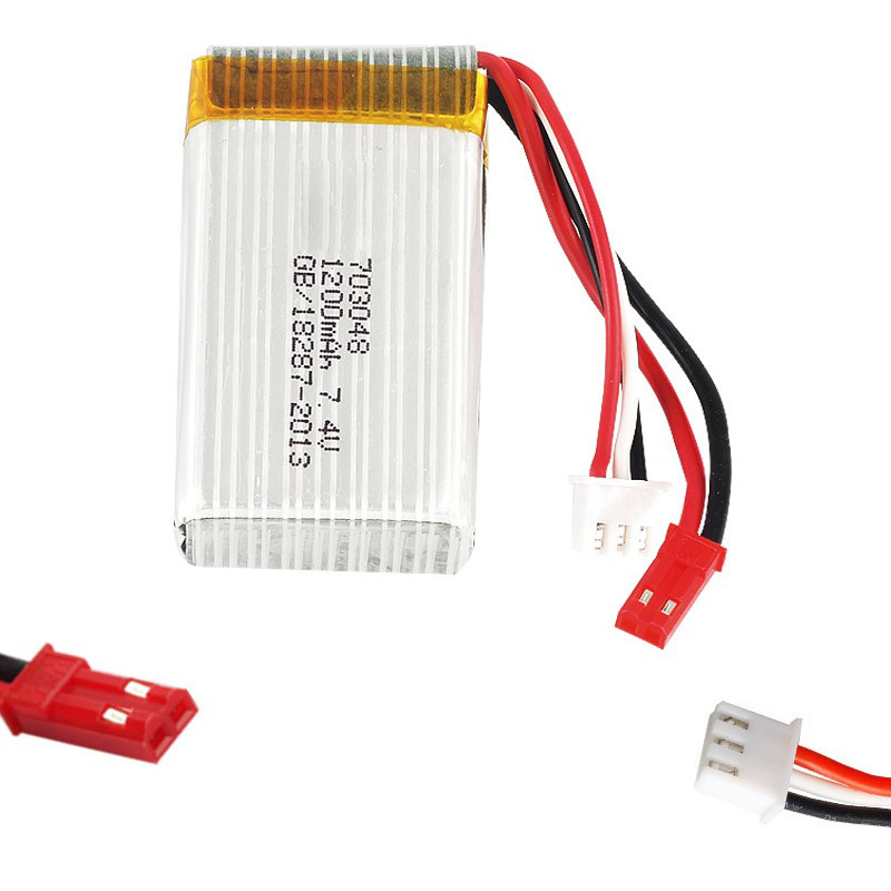 리포 배터리 2S 7.4V 1200mAh 703048  - Eachine Drone E010 리뷰 및 가격